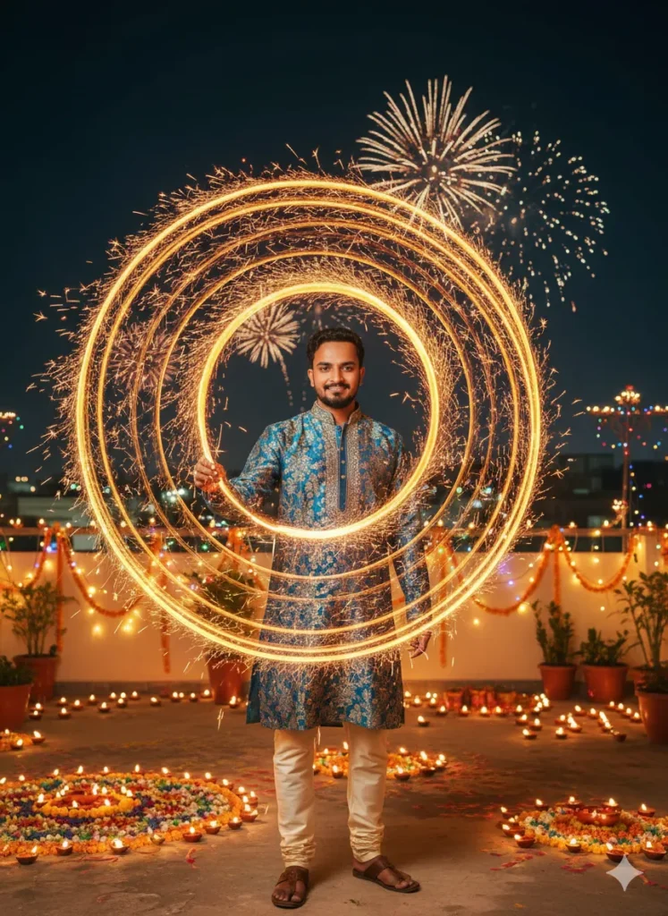 Gemini Couple Diwali AI Photo Editing Prompts