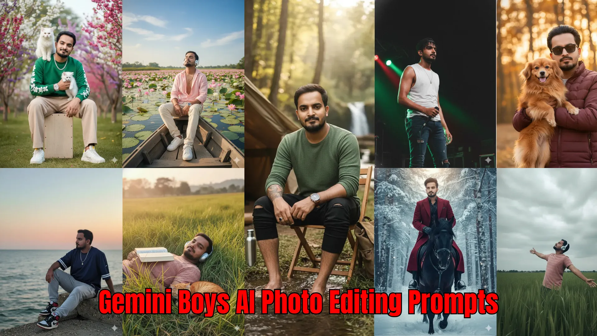 Trending Gemini Boys AI Photo Editing Prompts