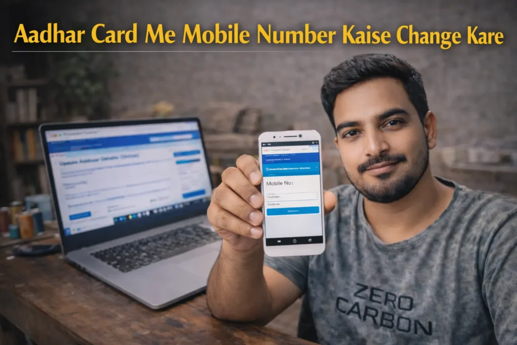 Aadhaar Card Me Mobile Number Kaise Change Kare